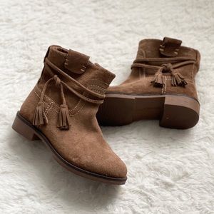 Zara Girls Suede Brown Boots
